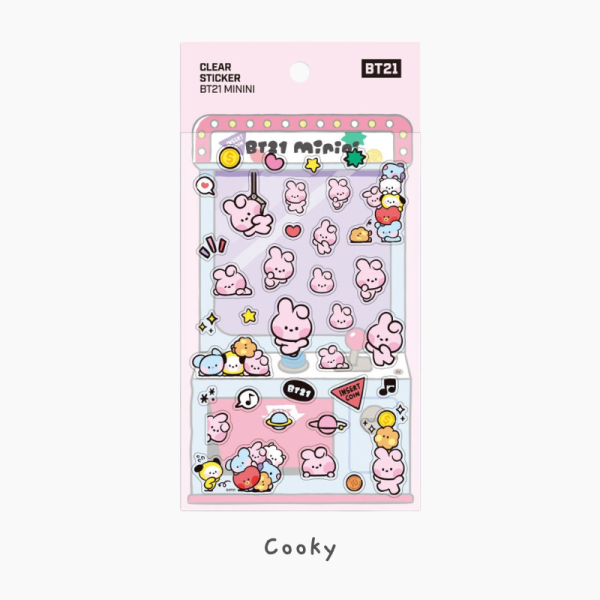 BT21 Clear Stickers - Minini - Image 11