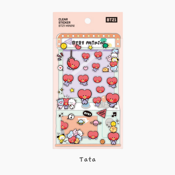 BT21 Clear Stickers - Minini - Image 12