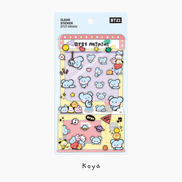 BT21 Clear Stickers - Minini - Image 13