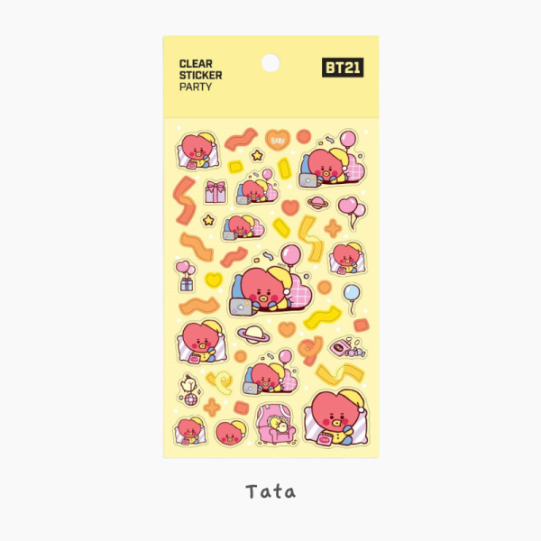 BT21 Clear Stickers - Party - Image 10