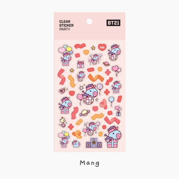 BT21 Clear Stickers - Party - Image 13