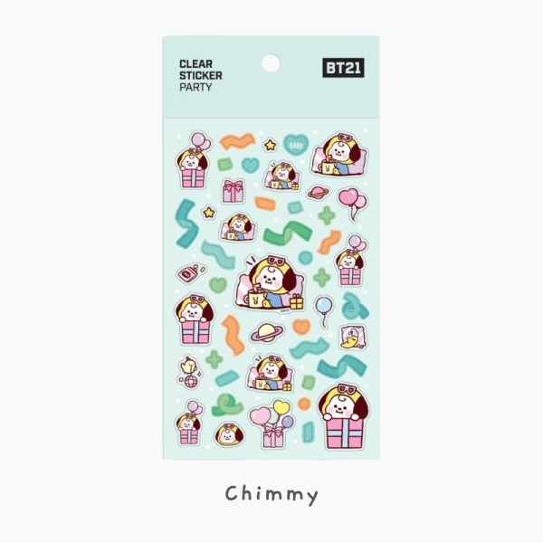 BT21 Clear Stickers - Party - Image 14