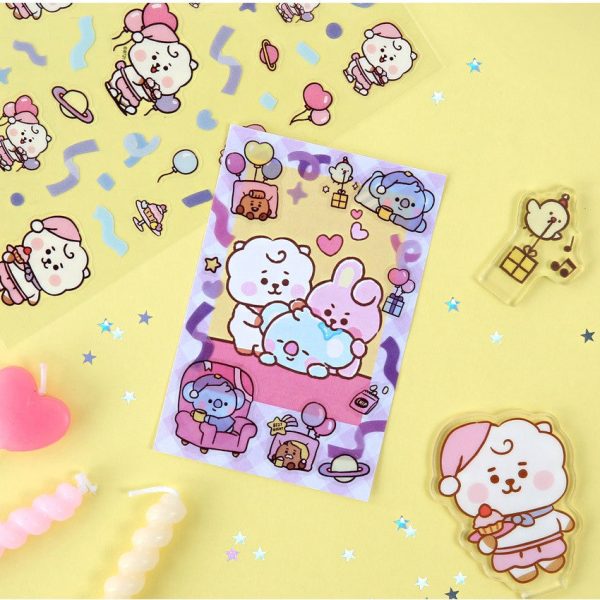 BT21 Clear Stickers - Party - Image 4