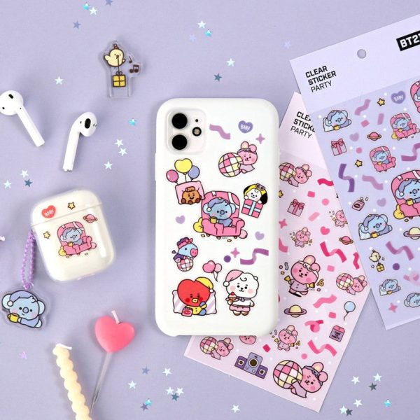 BT21 Clear Stickers - Party - Image 5
