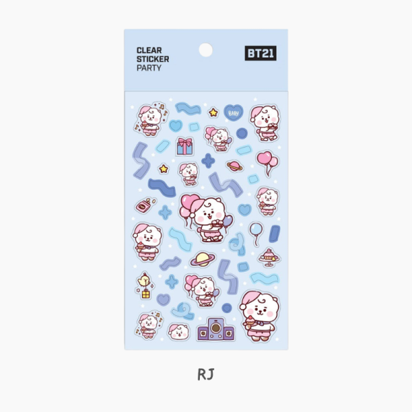BT21 Clear Stickers - Party - Image 8