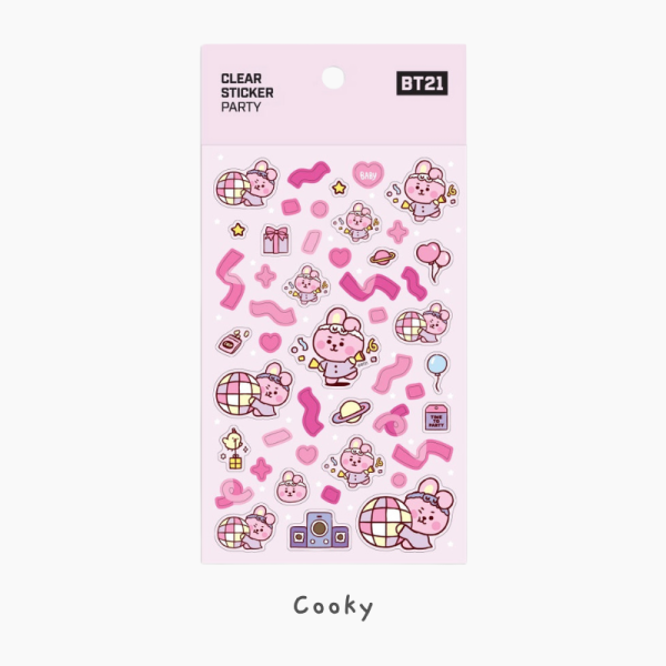 BT21 Clear Stickers - Party - Image 9