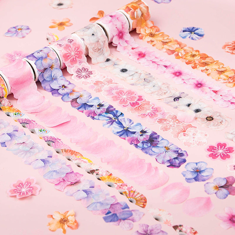 Floral Blossom Washi Sticker Roll