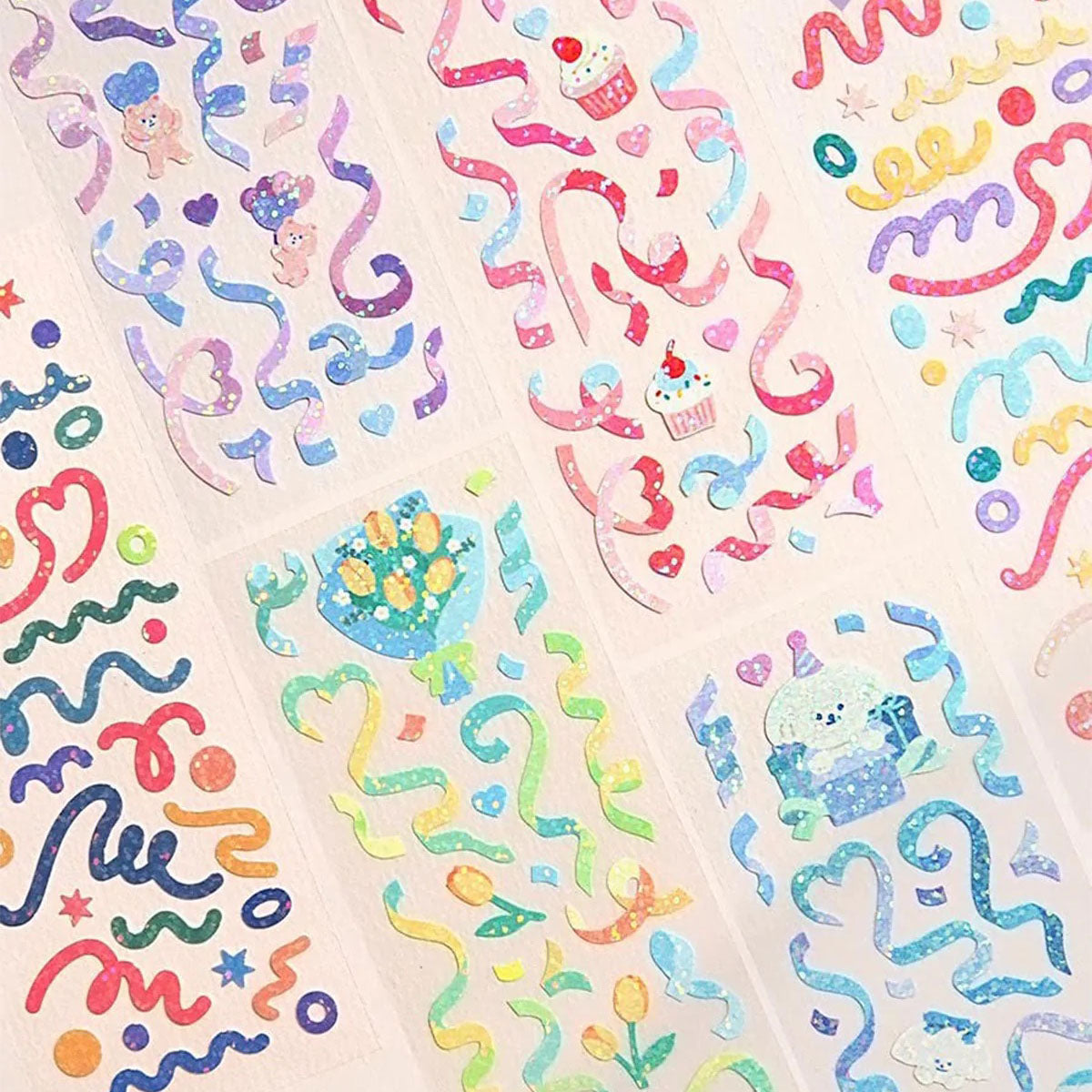 Iconic Confetti Hologram Stickers