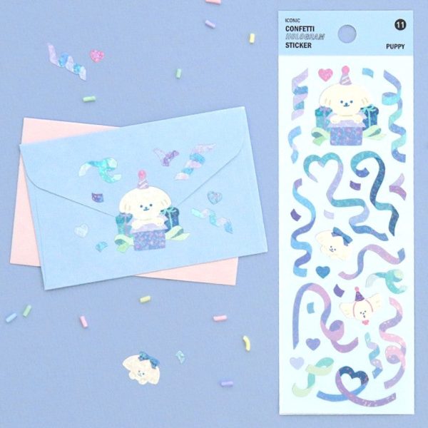 Iconic Confetti Hologram Stickers - Image 3
