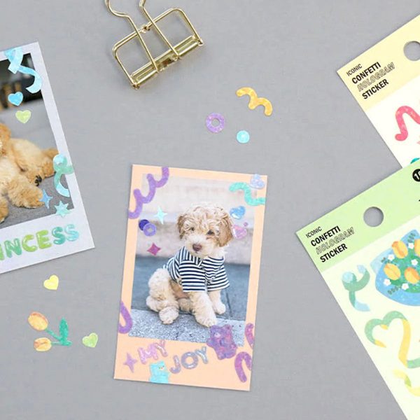 Iconic Confetti Hologram Stickers - Image 7