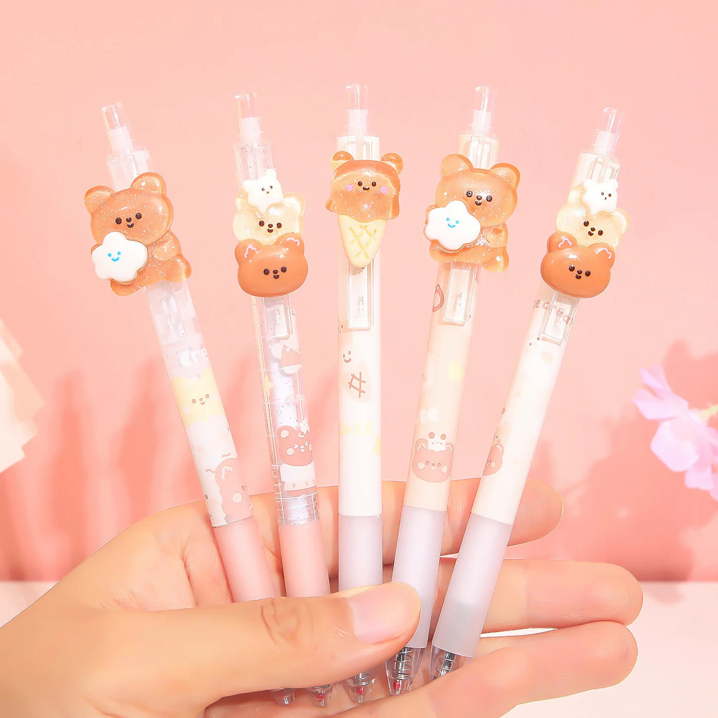 Kawaii Ice Cream Bear Gel Pens