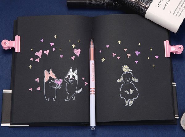 Starry Sky Black Paper Notebook - Image 10