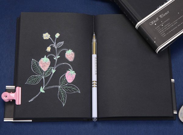 Starry Sky Black Paper Notebook - Image 12