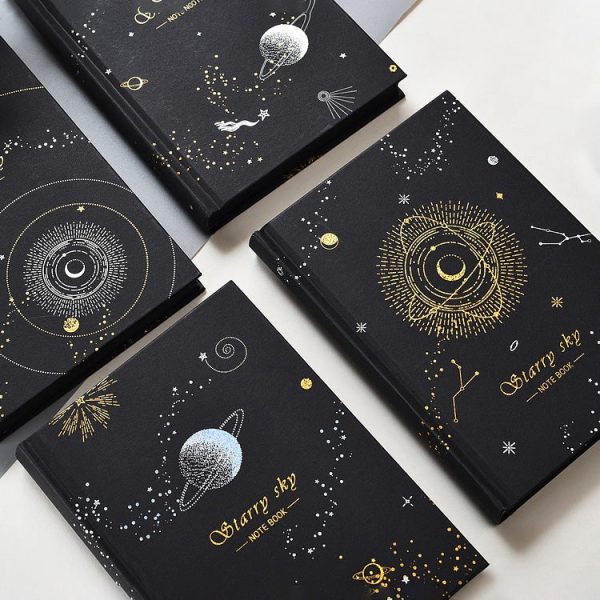 Starry Sky Black Paper Notebook - Image 6
