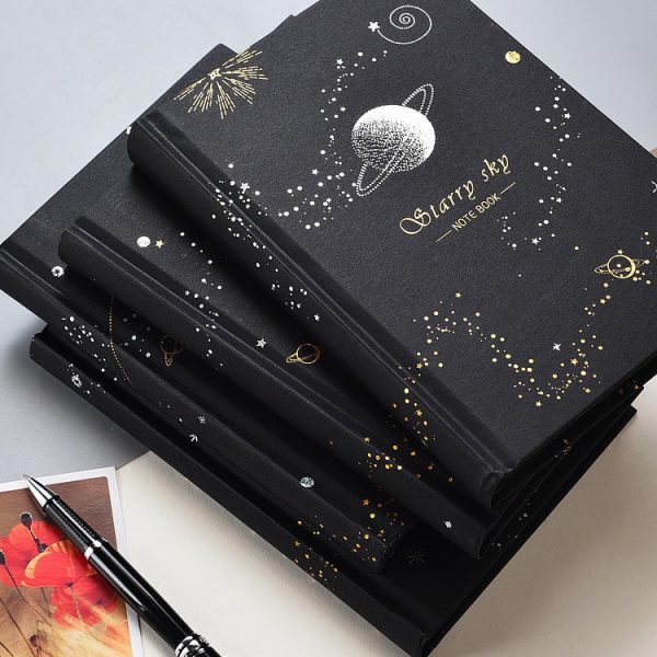 Starry Sky Black Paper Notebook - Image 8