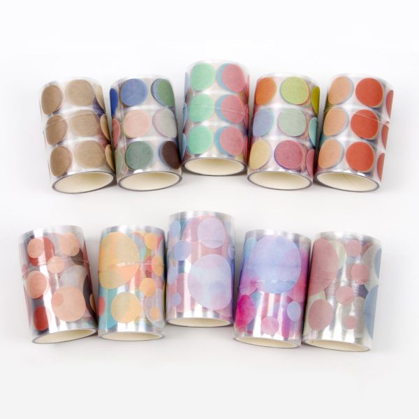 Sun-Star Die-Cut Dot Washi Sticker Roll - Image 2